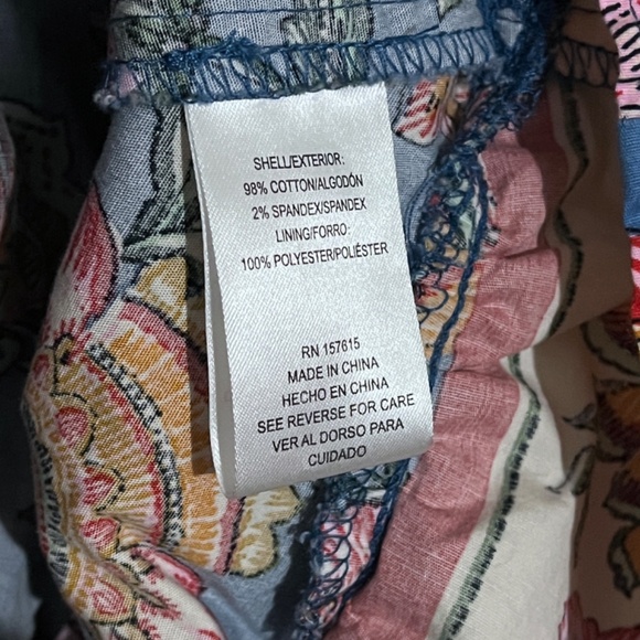 Joie Cotton Baja Floral Puff Sleeve Dress Missing Belt - Picture 9 of 9